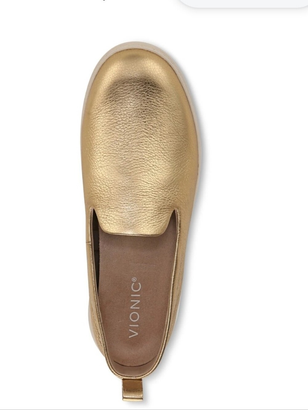 Vionic Uptown Willa Women's Orthotic Slip-On Loafer - Gold